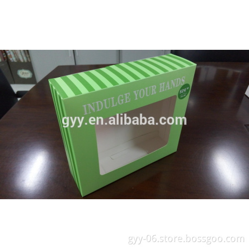 Artistic Cosmetic Gift Box, Paper Box with Window, Cosmetic Display Box